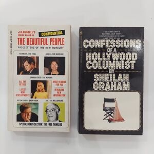 Vintage Book Set: The Beautiful People & Confessions of a Hollywood Columnist